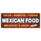 Signmission Tacos Burritos Tortas Mexican Food Breakfast & Lunch Banner Concession Stand Food Truck Single Sided B-30164 - alternate 1